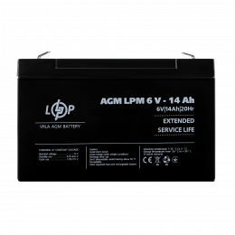 Акумулятор AGM LPM 6V - 14 Ah