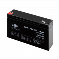 Акумулятор AGM LPM 6V - 14 Ah  - фото № 3