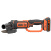 Шлифмашина угловая - болгарка аккумуляторная BLACK+DECKER BCG720M1 - № 2