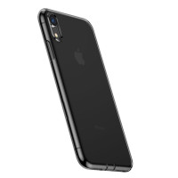 Чехол Baseus для iPhone Xr Simplicity Прозрачный Черный (ARAPIPH61-A01)  - фото № 4