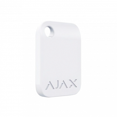 Захищений безконтактний брелок для клавіатури AJAX Tag - 100 шт. (white)