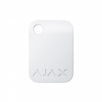 Захищений безконтактний брелок для клавіатури AJAX Tag - 100 шт. (white)