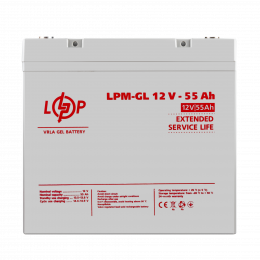 Акумулятор гелевый LPM-GL 12V - 55 Ah