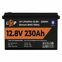 Акумулятор LP LiFePO4 12V (12,8V) - 230 Ah (2944Wh) (Smart BMS 150А) з BT пластик  - фото № 2
