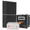 Сонячна електростанція (СЕС) 1kW АКБ 1.5kWh (гель) 65 Ah Стандарт