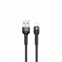 Кабель Remax Jany USB 2.0 to Lightning 2.4A 1M Черный (RC-124i) , Атикул LP20435 |  купить на VILKI.NET - фото № 1