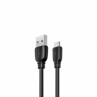 Кабель Remax Suji Pro USB 2.0 to microUSB 2.4A 1M Черный (RC-138m-b) , Атикул LP20457 |  купить на VILKI.NET - фото № 1