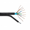 Кабель экранированный для наружной прокладки LP CCA Cat.5e FTP 4x2x0.51мм с тросом 7х0.4