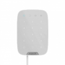 Дротова сенсорна клавіатура AJAX KeyPad Fibra (white)