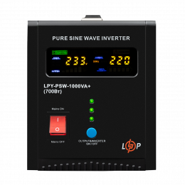 ДБЖ LogicPower LPY-PSW-1000VA+ (700Вт) 10A/20A з правильною синусоїдою 12V