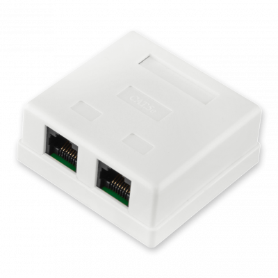 Розетка RJ-45 2-порта кат.5е UTP LP-114 - зображення 1