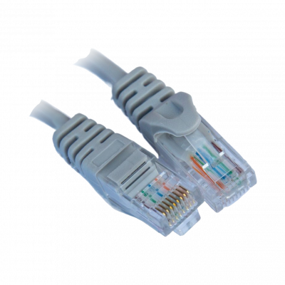 Патч-корд Gear СAT5E UTP 24 AWG 1м, сірий - изображение 1