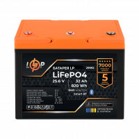 Акумулятор LP LiFePO4 25,6V - 32 Ah (820Wh) (BMS 40A/32А) пластик Smart BT , Атикул LP29992 |  купить на VILKI.NET - фото № 1