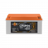 Акумулятор LP LiFePO4 12,8V - 200 Ah (2560Wh) (BMS 150A/75А) пластик для ДБЖ