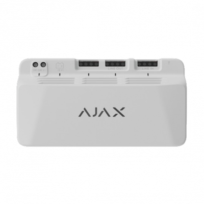 Модуль для дополнительного питания устройств AJAX LineSupply (45 W) Fibra white