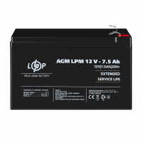 Акумулятор AGM LPM 12V - 7.5 Ah  - фото № 2