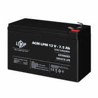 Акумулятор AGM LPM 12V - 7.5 Ah  - фото № 3