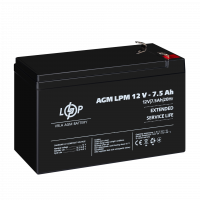 Акумулятор AGM LPM 12V - 7.5 Ah  - фото № 4