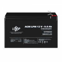 Акумулятор AGM LPM 12V - 9 Ah  - фото № 2