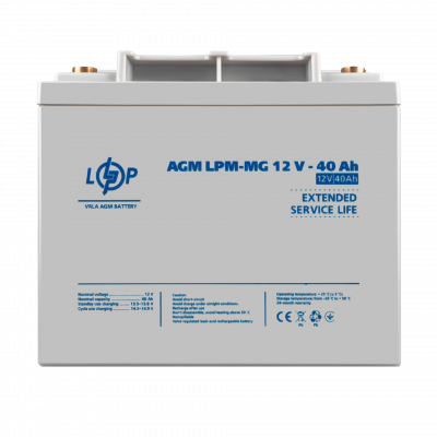 Аккумулятор мультигелевый LPM-MG 12V - 40 Ah