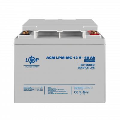 Акумулятор мультигелевий LPM-MG 12V - 40 Ah