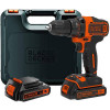 Дрель-шуруповерт аккумуляторная BLACK+DECKER BDCDD186KB  Black+Decker - № 1