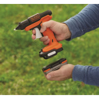 Пистолет клеевой аккумуляторный BLACK+DECKER BDCGG12N  - фото № 2