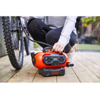 Компрессор автомобильный аккумуляторный BLACK+DECKER BDCINF18N  - фото № 12