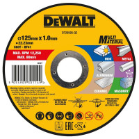 Круг отрезной MULTI-MATERIAL DeWALT DT20595 , Атикул LP27765 |  купить на VILKI.NET - фото № 1