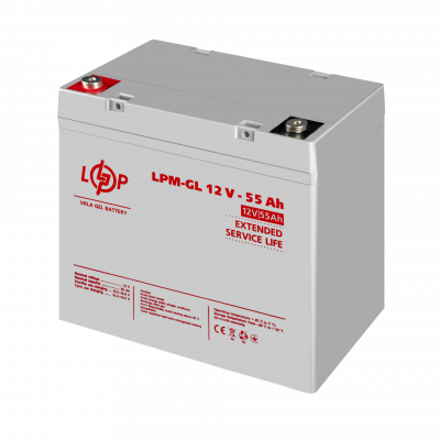 Акція.Акумулятор гелевий LPM-GL 12V - 55 Ah