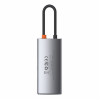 USB Hub Baseus Metal Gleam Series 4-in-1 Multifunctional Type-C Cерый (CAHUB-CY0G) - № 2