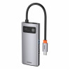 USB Hub Baseus Metal Gleam Series 4-in-1 Multifunctional Type-C Cерый (CAHUB-CY0G)