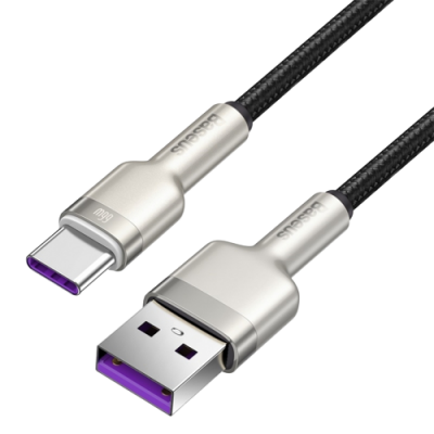 Кабель Baseus Cafule USB 2.0 to Type-C 66W 1M Чорний (CAKF000101)