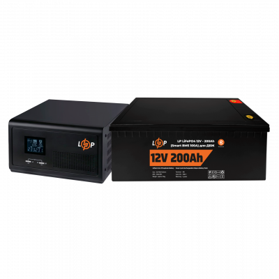 Комплект резервного живлення LP (LogicPower) ДБЖ + літієва (LiFePO4) батарея (UPS 1500VA + АКБ LiFePO4 2560W) - изображение 1