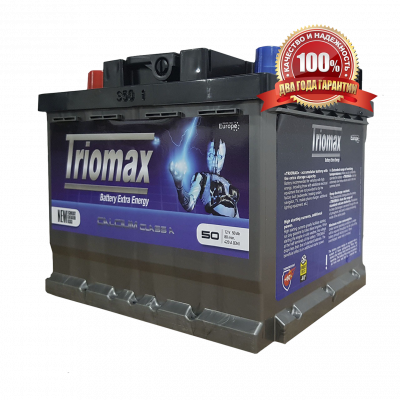 Аккумулятор Westa STANDARТ TRIOMAX 6СТ-50 А3 + слева