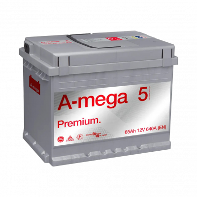 Акумулятор авто Мегатекс A-mega Premium (M5) 6СТ-65-А3 (прав) ТХП 640 - зображення 1
