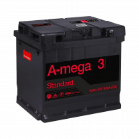 Акумулятор авто Мегатекс A-mega Standard (М3) 6СТ-50-АЗ (прав) ТХП 390 , Атикул LP25345 |  купить на VILKI.NET - фото № 1