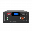 Акумулятор LP LiFePO4 51,2V - 120 Ah 6000Wh (Smart BMS 100A) с LCD RM AB RS485/CAN