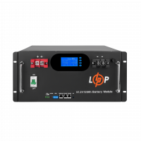 Акумулятор LP LiFePO4 51,2V - 120 Ah 6000Wh (Smart BMS 100A) с LCD RM AB RS485/CAN , Атикул LP30385 |  купить на VILKI.NET - фото № 1