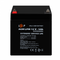 Аккумулятор AGM LPM 12V - 5 Ah  - фото № 2