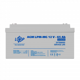 Акумулятор мультигелевий LPM-MG 12V - 65 Ah