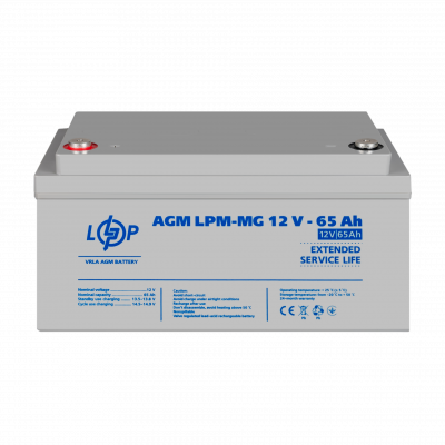 Акумулятор мультигелевий LPM-MG 12V - 65 Ah - изображение 2