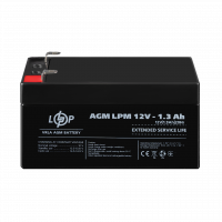 Аккумулятор AGM LPM 12V - 1.3 Ah  - фото № 2