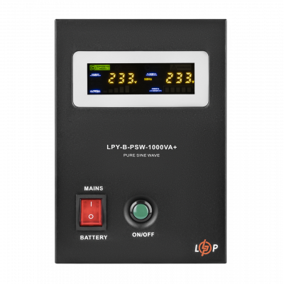 Комплект резервного живлення для котла і теплої підлоги LP (LogicPower) ДБЖ + гелева батарея (UPS B1000VA + АКБ GL 1440W) - изображение 2