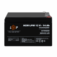 Акумулятор AGM LPM 12V - 14 Ah  - фото № 2