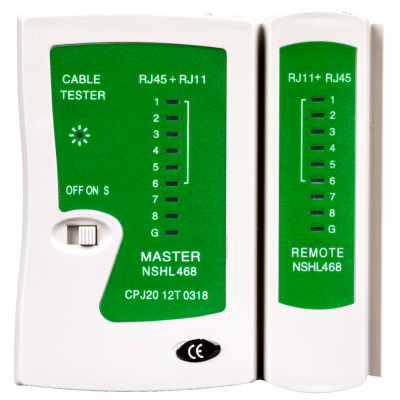 Тестер кабельный для RJ45 и RJ12 LP-468N