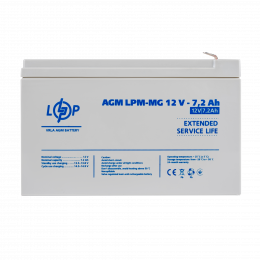 Акумулятор мультигелевий LPM-MG 12V - 7.2 Ah