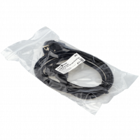 Кабель живлення 220V LP CEE 7/4 C13 - 1.2 м 3x0.5 мм2 (прямой угол) (Колір чорний) - фото № 2