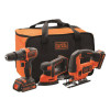 Набор из трёх инструментов BLACK+DECKER BCK31S1S