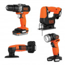 Набір з чотирьох інструментів BLACK+DECKER BDCK123S2S